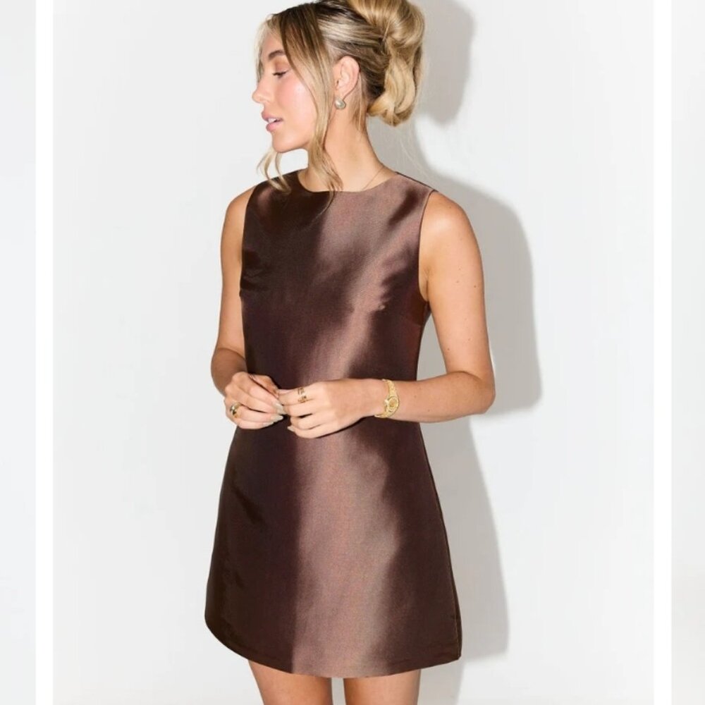Ultimate Muse satin shift dress